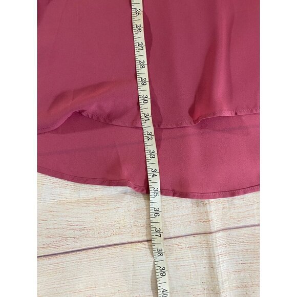NWT Torrid Women's Georgette Hi Low Long Sleeve Rose Blouse - 5XL - Picture 6 of 12